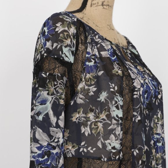 EC ASTR Floral Blouse size S - Picture 3 of 10